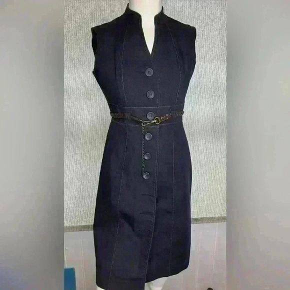Sandra Darren Denim Dress, Size 8; Chic, Trending, Girlhoodcore, Boho, Trending - Picture 5 of 6
